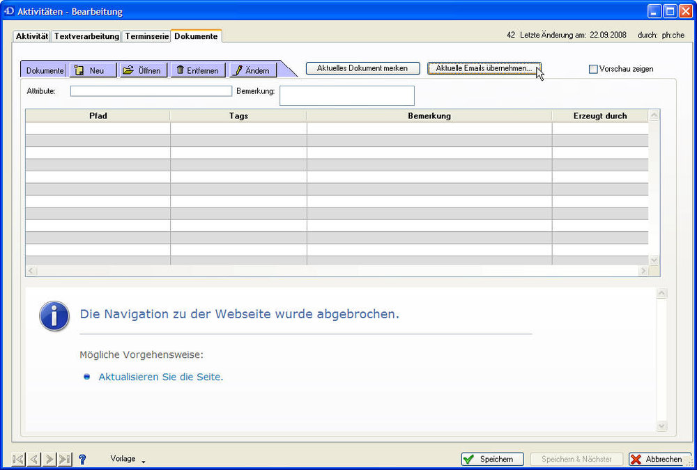 Dokumentenmanagement ab profacto 7