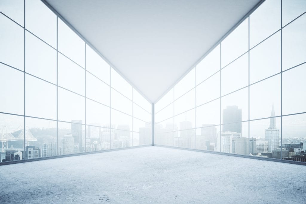 Büroaussicht Architektur 3D-Rendering